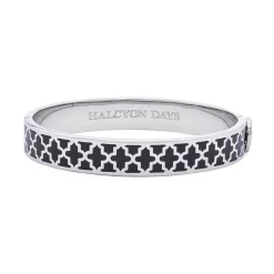 Agama Black & Palladium Bangle | Halcyon Days