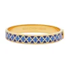 Agama Cobalt, Bluebell Gold Bangle | Halcyon Days