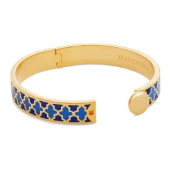 Agama Cobalt, Bluebell Gold Bangle | Halcyon Days