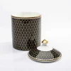 Antler Trellis Black Oud Lidded Candle
