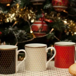 Antler Trellis Fine Bone China Ivory Mug | Halcyon Days