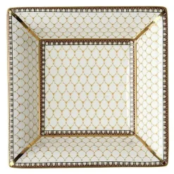 Antler Trellis Square Tray Ivory | Halcyon Days