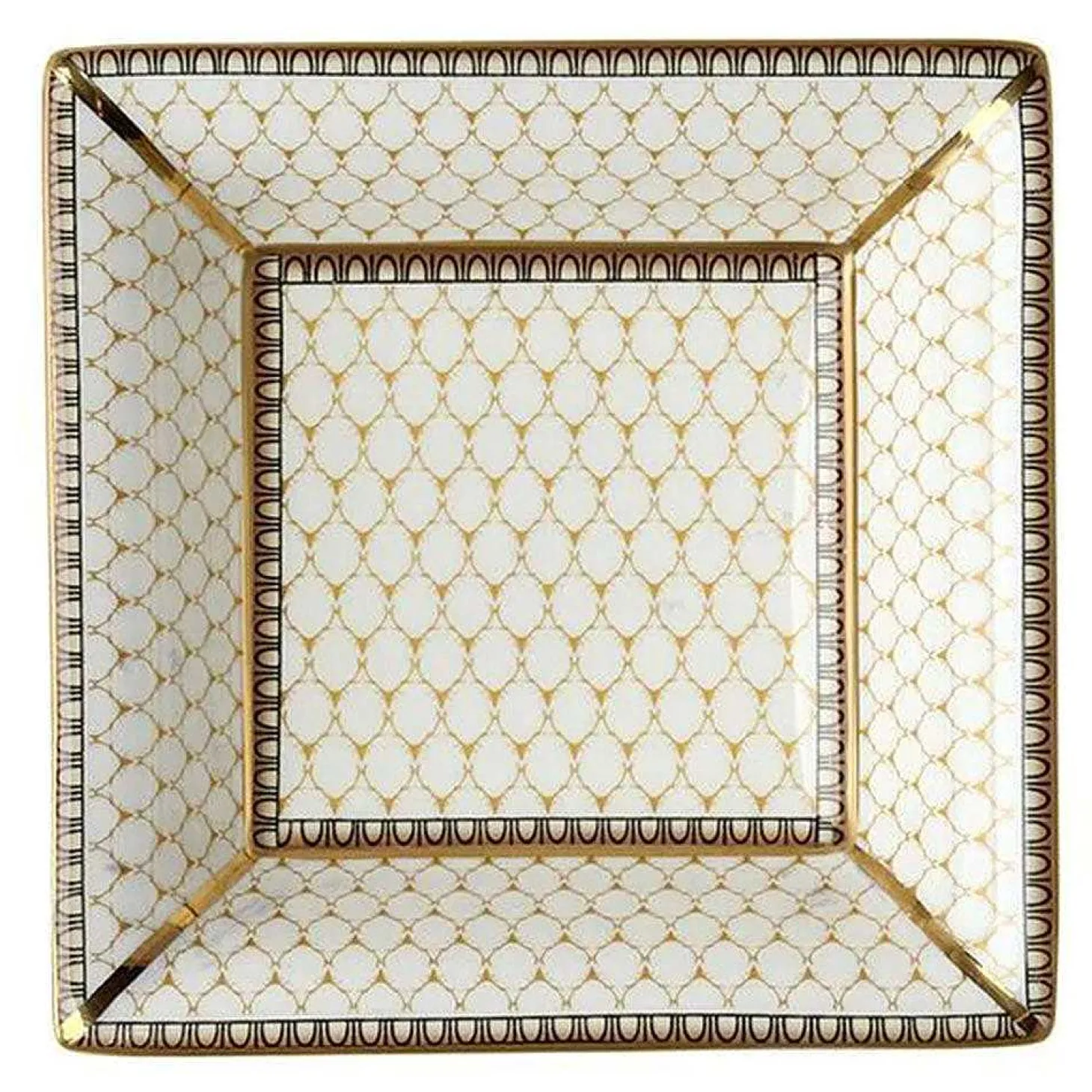 Antler Trellis Square Tray Ivory | Halcyon Days