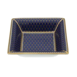 Antler Trellis Square Trinket Tray Midnight | Halcyon Days