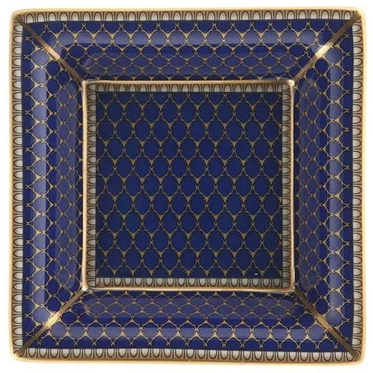 Antler Trellis Square Trinket Tray Midnight | Halcyon Days