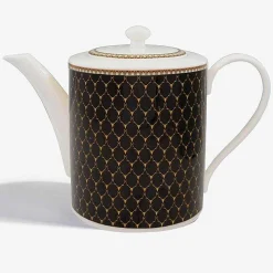 Antler Trellis Tea Pot Black