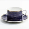 Antler Trellis Teacup & Saucer Midnight