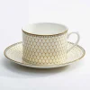 Antler Trellis Teacup & Saucer Ivory