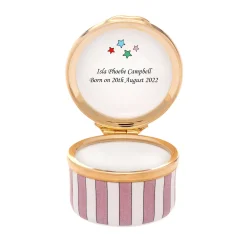 Baby'S First Tooth Blue Enamel Box