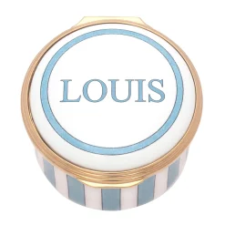 Baby'S First Tooth Blue Enamel Box
