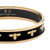 Bee Black & Gold Enamel Bangle