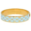 Bee Sparkle Trellis Forget-Me-Not & Gold Bangle | Halcyon Days