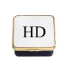 Blank Canvas Ivory & Navy Gold Box
