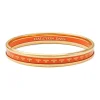 Christmas Robin Enamel Bangle In Navy & Gold | Halcyon Days