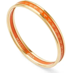 Christmas Robin Enamel Bangle In Navy & Gold | Halcyon Days