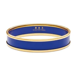 Cobalt & Gold Enamel Bangle