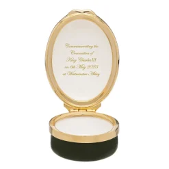 Coronation Cypher Enamel Box - Oval