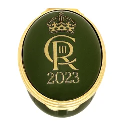 Coronation Cypher Enamel Box - Oval