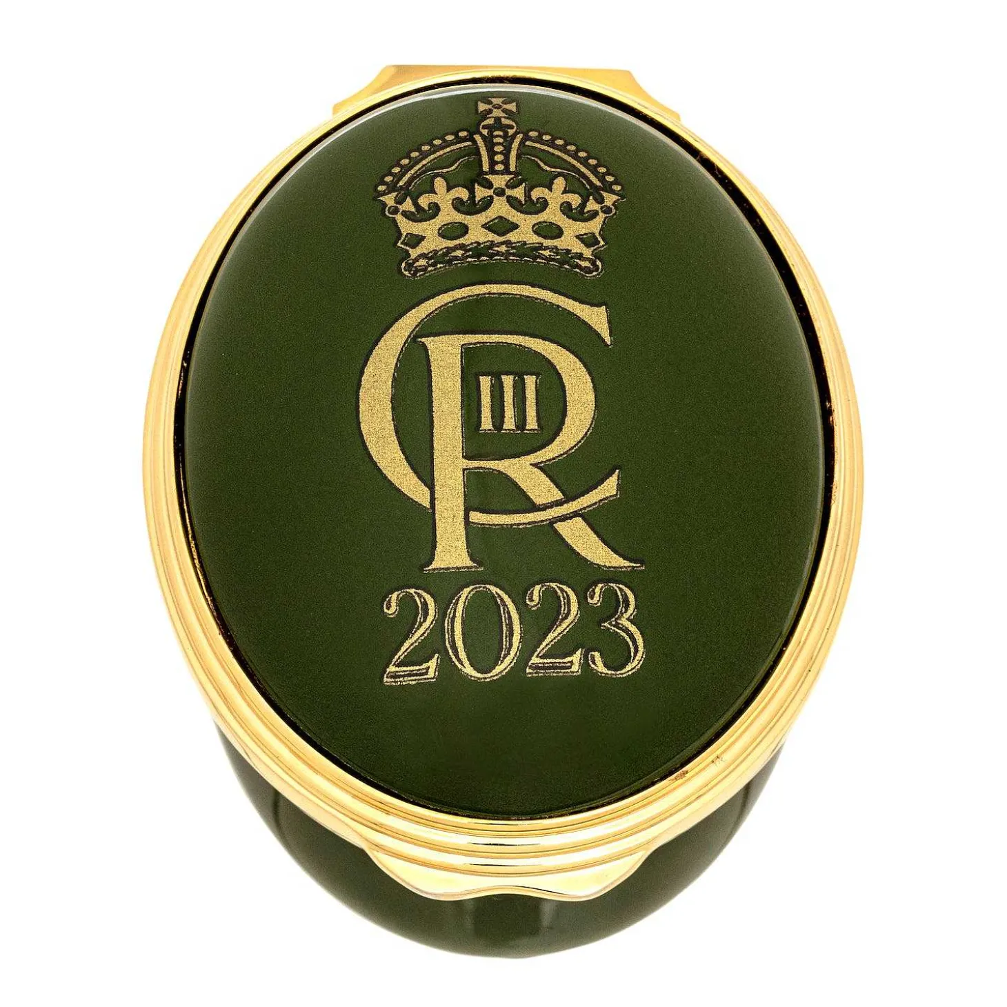 Coronation Cypher Enamel Box - Oval