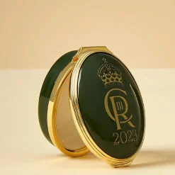 Coronation Cypher Enamel Box - Oval
