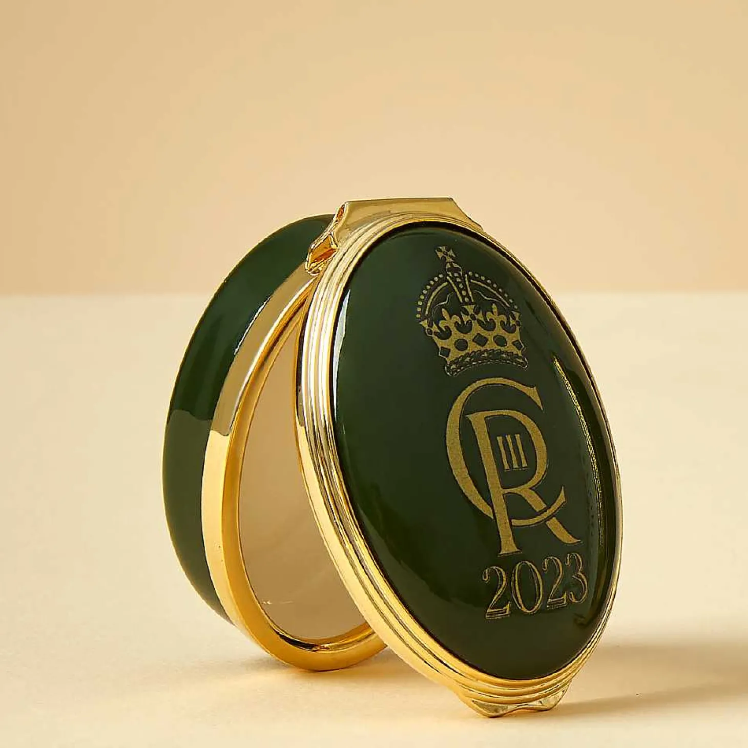 Coronation Cypher Enamel Box - Oval