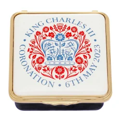 Coronation Emblem Enamel Box