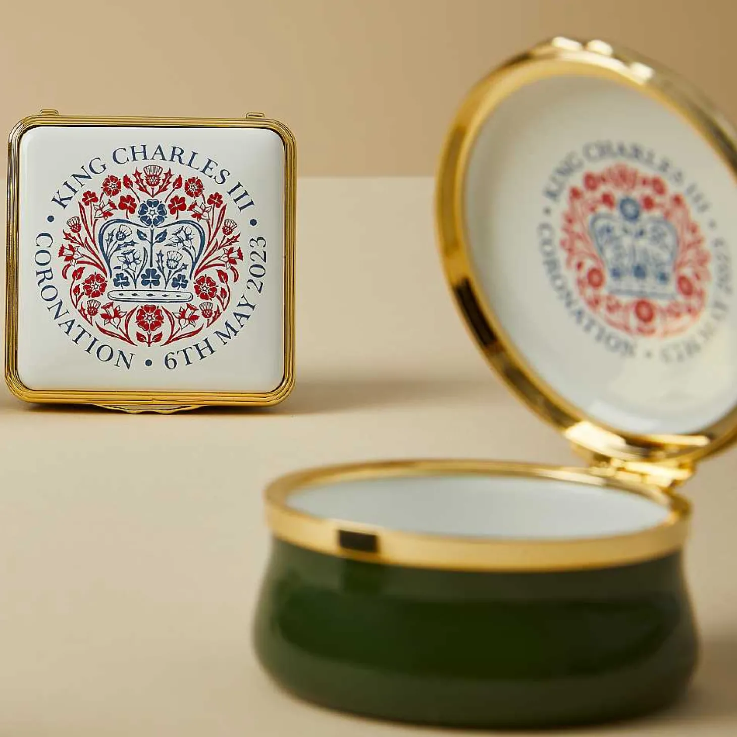 Coronation Emblem Enamel Box