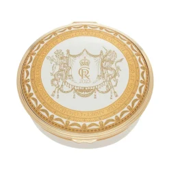 Coronation Gold Enamel Box