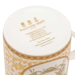 Coronation Gold English Fine Bona China Mug | Halcyon Days