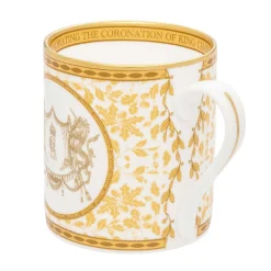 Coronation Gold English Fine Bona China Mug | Halcyon Days