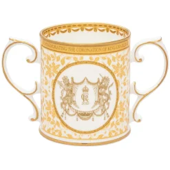 Coronation Gold Loving Fine Bone China Cup | Halcyon Days