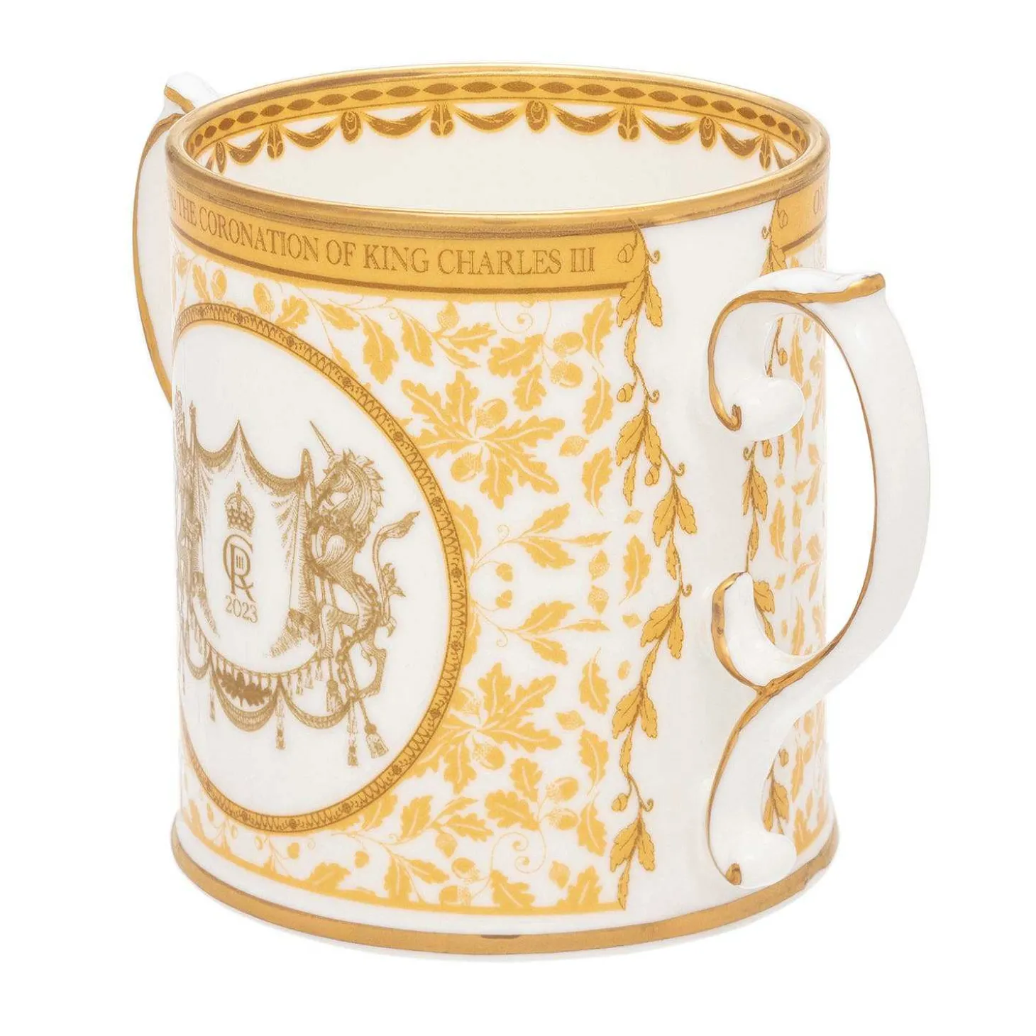 Coronation Gold Loving Fine Bone China Cup | Halcyon Days