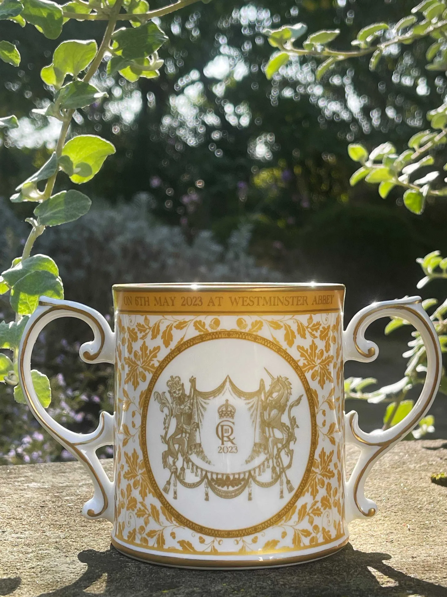 Coronation Gold Loving Fine Bone China Cup | Halcyon Days