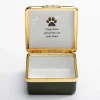 Dogs Leave Pawprints On Your Heart Enamel Box - Personalised