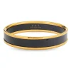 Enamel Bangle In Black & Gold | Halcyon Days