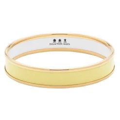 Enamel Bangle In Buttercup & Gold | Halcyon Days