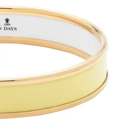 Enamel Bangle In Buttercup & Gold | Halcyon Days