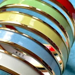 Enamel Bangle In Buttercup & Gold | Halcyon Days