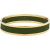 Enamel Bangle In Green & Gold | Halcyon Days