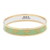 Enamel Bee Bangle In Meadow & Gold | Halcyon Days
