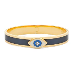 Evil Eye Midnight Blue & Gold Bangle | Halcyon Days