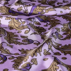 Flowers Of The Realm Lavender Silk Scarf