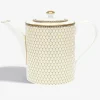Gordon Castle Antler Trellis Teapot, Ivory