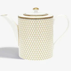 Gordon Castle Antler Trellis Teapot, Ivory