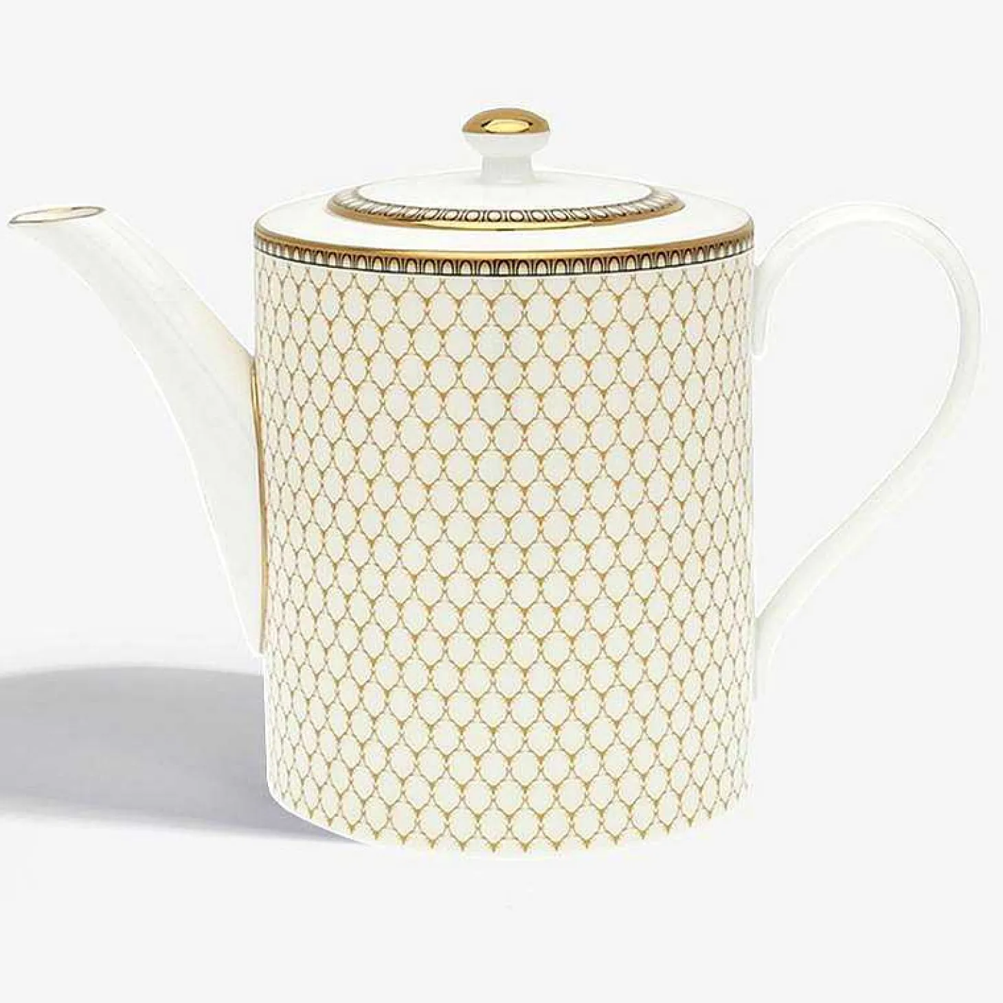 Gordon Castle Antler Trellis Teapot, Ivory