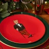 Hal The Bear 10" Coupe Plate, Red | Halcyon Days