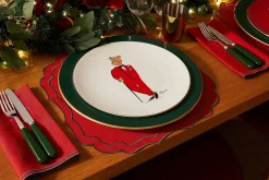 Hal The Bear Coupe Plate, White | Halcyon Days