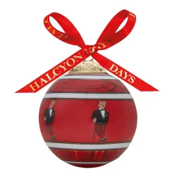 Hal The Bear Red Bauble | Halcyon Days