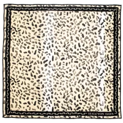 Halcyon Days Leopard Print Silk Scarf