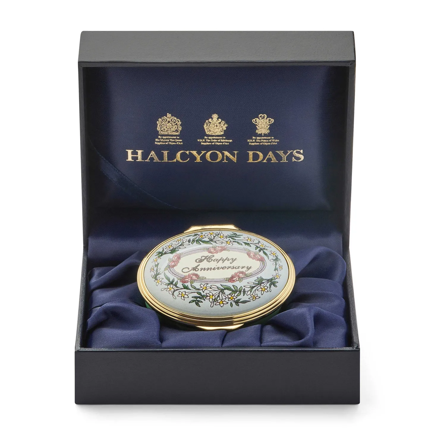Happy Anniversary Enamel Box | Halcyon Days